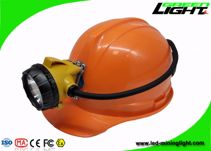 Semi - exploitation souterraine attachée de hard rock de la lampe de chapeau de mineurs 15000lux IP68 Panasonic