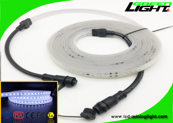 Matériel blanc frais mené flexible imperméable de Sillicone de couleur de lumières de bande de RVB SMD 5050