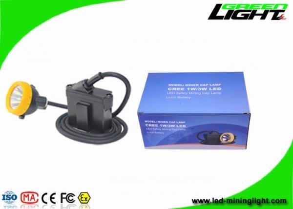 Batterie de l'exploitation 10000lux 6.6Ah de Cree Source Cordless Cap Lamp avec le bouton de silicium