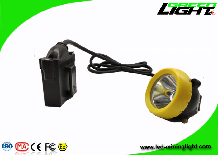 Batterie de allumage industrielle de la lampe de chapeau de mineurs de LED 10000lux 7.8Ah avec le chapeau de bouton de silicium