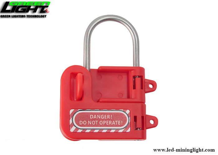 Lock-out en acier de loquet de sécurité de no. S430 avec la poignée en plastique rouge, dégagement de mâchoire de 1in (25mm)
