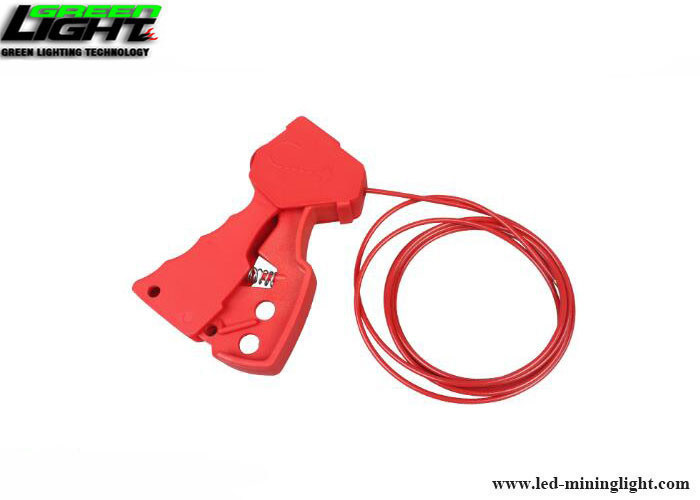 Revêtement réglable de PVC type lock-out de poignée de 1/8" de 2.4m de câble