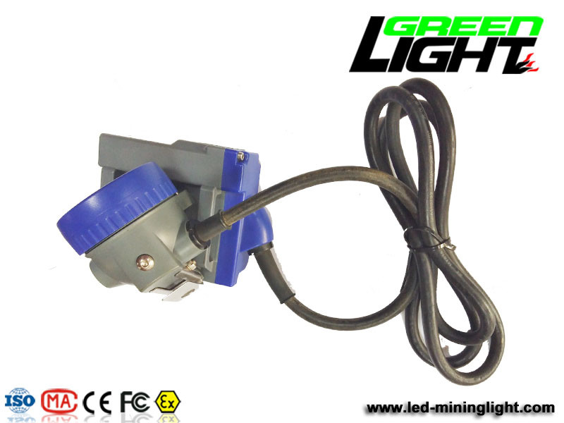 Lampe de chapeau de mineurs de la corde 216lum 15000lux LED de PC 6.6Ah Li Ion Battery