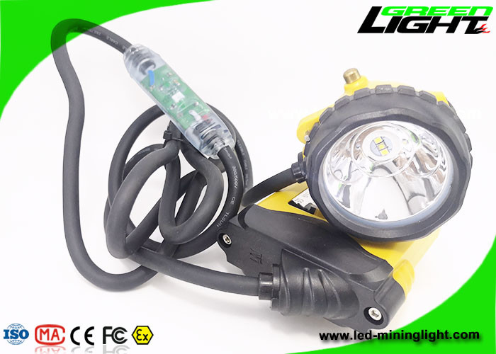lumière attachée rechargeable 10.4Ah de chapeau des mineurs 348lum avec l'avertissement de puissance faible