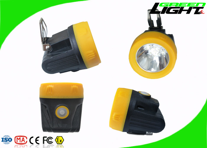 phare mené rechargeable sans fil de la lampe de chapeau de mineurs de 200mA 143LUM 3.8Ah