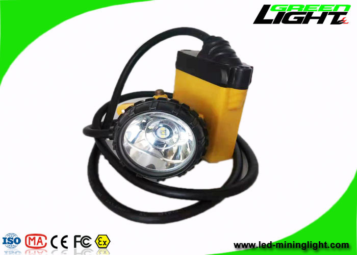 10.4Ah 25000 Lux Led Safety Cap Lamp SOS GL12-A anti-déflagrant avec le câble