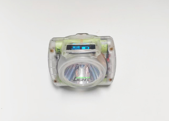 Lampe de casque LED sans fil à écran OLED résistant aux chocs, 7AH, 15000 lux, pour mine de charbon, étanche IP68